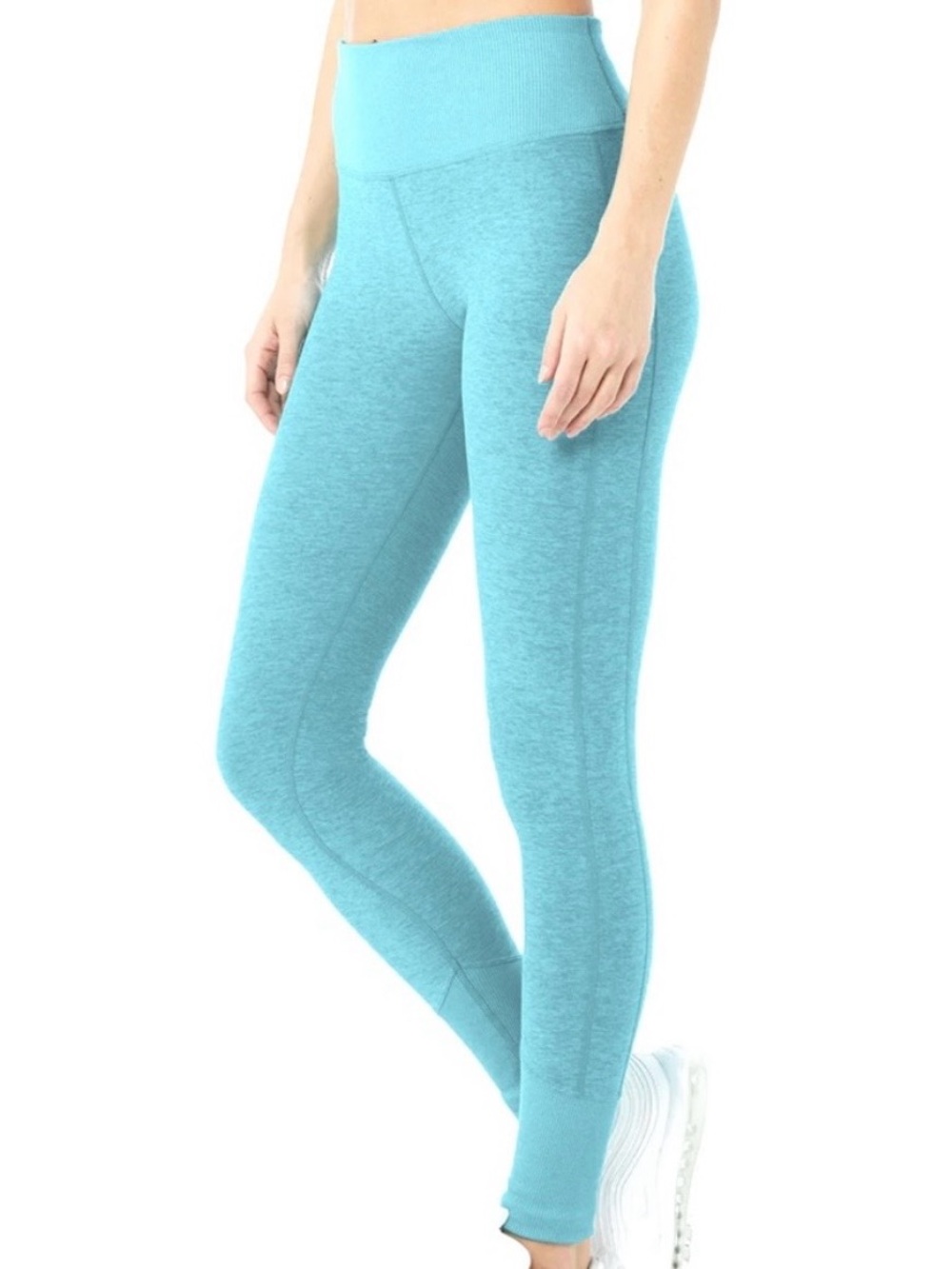 Alo Yoga High-Waist Alosoft Lounge Leggings Aqua Blue S